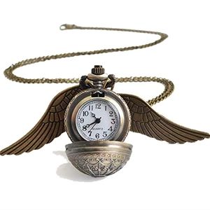 New Beautiful Harry Potter Golden quidditch snitch pocket watch